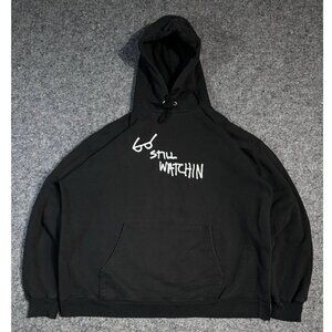 Thrasher Skate Skateboarding Jake Phelps Still Watchin Distressed Hoodie Size L